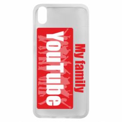 Чехол для Xiaomi Redmi 7A My family youtube - PrintSalon