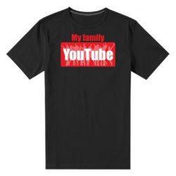 Мужская футболка премиум My family youtube - PrintSalon