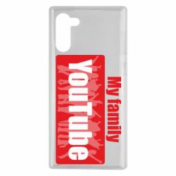 Чехол для Samsung Note 10 My family youtube - PrintSalon