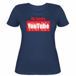 Женская футболка My family youtube - PrintSalon