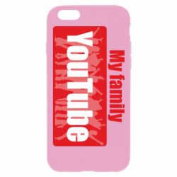 Чехол для iPhone 6 Plus/6S Plus My family youtube - PrintSalon