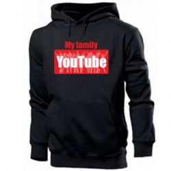 Мужское худи My family youtube - PrintSalon