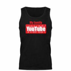 Мужская майка My family youtube - PrintSalon