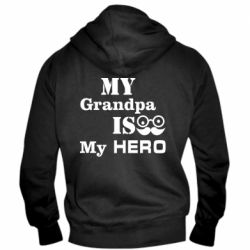 Мужское худи на молнии My grandpa-PrintSalon Мужское худи на молнии My grandpa