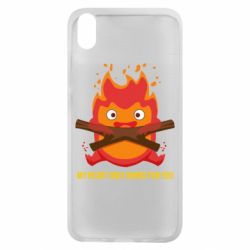 Чехол для Xiaomi Redmi 7A MY HEART ONLY  BURNS FOR YOU - PrintSalon