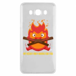 Чехол для Samsung J7 2016 MY HEART ONLY  BURNS FOR YOU - PrintSalon