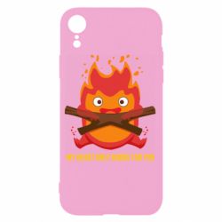Чехол для iPhone XR MY HEART ONLY  BURNS FOR YOU - PrintSalon