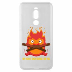 Чехол для Meizu Note 8 MY HEART ONLY  BURNS FOR YOU - PrintSalon