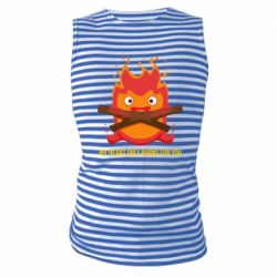 Майка-тельняшка MY HEART ONLY  BURNS FOR YOU - PrintSalon