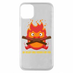 Чехол для iPhone 11 Pro MY HEART ONLY  BURNS FOR YOU - PrintSalon
