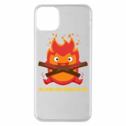 Чехол для iPhone 11 Pro Max MY HEART ONLY  BURNS FOR YOU - PrintSalon