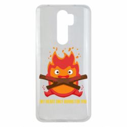 Чехол для Xiaomi Redmi Note 8 Pro MY HEART ONLY  BURNS FOR YOU - PrintSalon