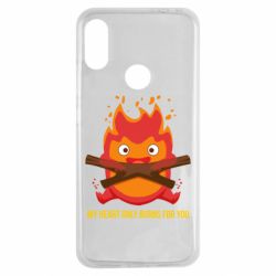 Чехол для Xiaomi Redmi Note 7 MY HEART ONLY  BURNS FOR YOU - PrintSalon