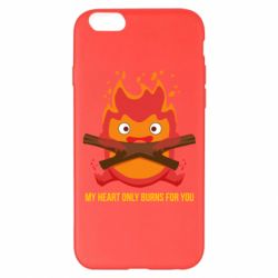 Чехол для iPhone 6 Plus/6S Plus MY HEART ONLY  BURNS FOR YOU - PrintSalon