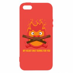 Чехол для iPhone5/5S/SE MY HEART ONLY  BURNS FOR YOU - PrintSalon