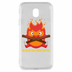 Чехол для Samsung J3 2017 MY HEART ONLY  BURNS FOR YOU - PrintSalon
