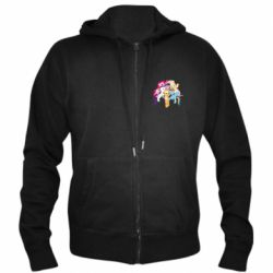 Мужское худи на молнии My Little Pony - PrintSalon