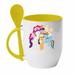 Чашка с ложкой My Little Pony - PrintSalon