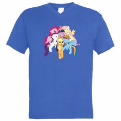 Мужская футболка  с V-образным вырезом My Little Pony