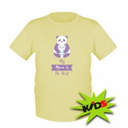 Детская футболка My mom is the best