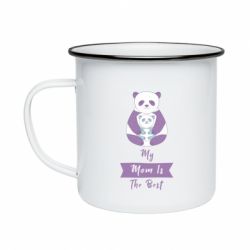 Кружка эмалированная My mom is the best-PrintSalon Кружка эмалированная My mom is the best