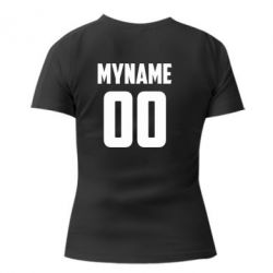 Женская футболка My name American - PrintSalon