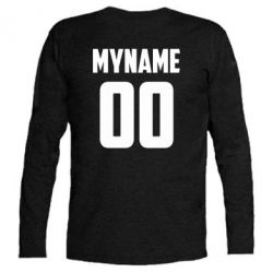 Футболка с длинным рукавом My name American - PrintSalon