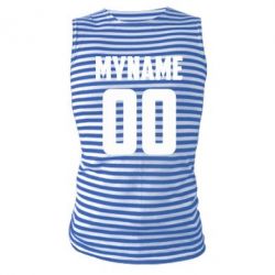 Майка-тельняшка My name American - PrintSalon