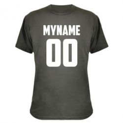 Камуфляжная футболка My name American - PrintSalon