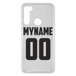 Чехол для Xiaomi Redmi Note 8 My name American - PrintSalon