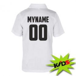 Детское поло My name American - PrintSalon