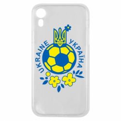 Чехол для iPhone XR Мяч футбольный УКРАИНА цветной - PrintSalon