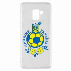 Чехол для Samsung A8+ 2018 Мяч футбольный УКРАИНА цветной - PrintSalon