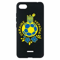 Чехол для Xiaomi Redmi 6A Мяч футбольный УКРАИНА цветной - PrintSalon