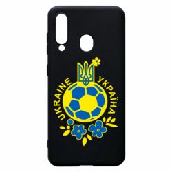 Чехол для Samsung A60 Мяч футбольный УКРАИНА цветной - PrintSalon