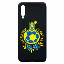 Чехол для Samsung A70 Мяч футбольный УКРАИНА цветной - PrintSalon