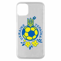Чехол для iPhone 11 Pro Мяч футбольный УКРАИНА цветной - PrintSalon
