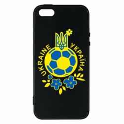 Чехол для iPhone5/5S/SE Мяч футбольный УКРАИНА цветной - PrintSalon