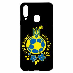 Чехол для Samsung A20s Мяч футбольный УКРАИНА цветной - PrintSalon