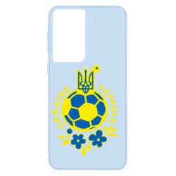 Чехол для Samsung S21 Мяч футбольный УКРАИНА цветной - PrintSalon