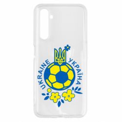 Чехол для Realme 6 Мяч футбольный УКРАИНА цветной - PrintSalon