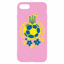 Чехол для iPhone SE 2022 Мяч футбольный УКРАИНА цветной - PrintSalon