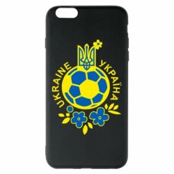 Чехол для iPhone 6 Plus/6S Plus Мяч футбольный УКРАИНА цветной - PrintSalon