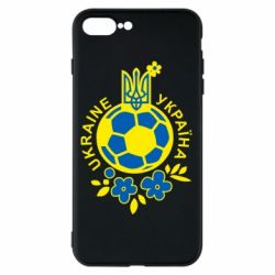 Чехол для iPhone 7 Plus Мяч футбольный УКРАИНА цветной - PrintSalon