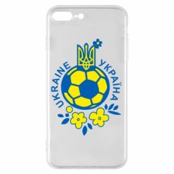 Чехол для iPhone 8 Plus Мяч футбольный УКРАИНА цветной - PrintSalon