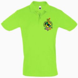 Мужское поло Мяч футбольный УКРАИНА цветной - PrintSalon