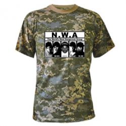 Камуфляжная футболка N.W.A. - PrintSalon