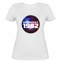 Женская футболка На земле с 1982 - PrintSalon
