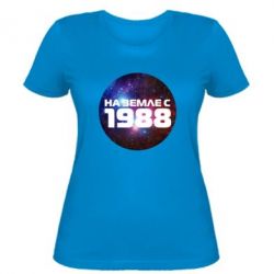 Жіноча футболка На землі з 1988 - PrintSalon