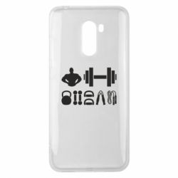 Чехол для Xiaomi Pocophone F1 Набор спортсмена - PrintSalon